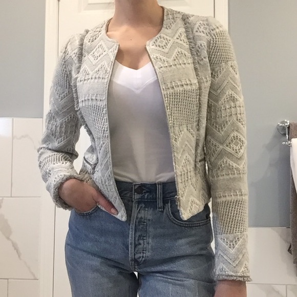 Zara Jackets & Blazers - New Zara | Grey Tweed Blazer